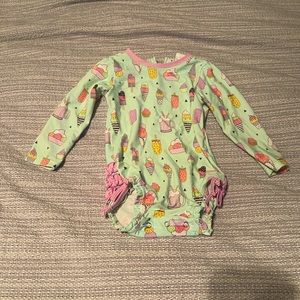 Ruffle Butts Rash-guard swimsuit